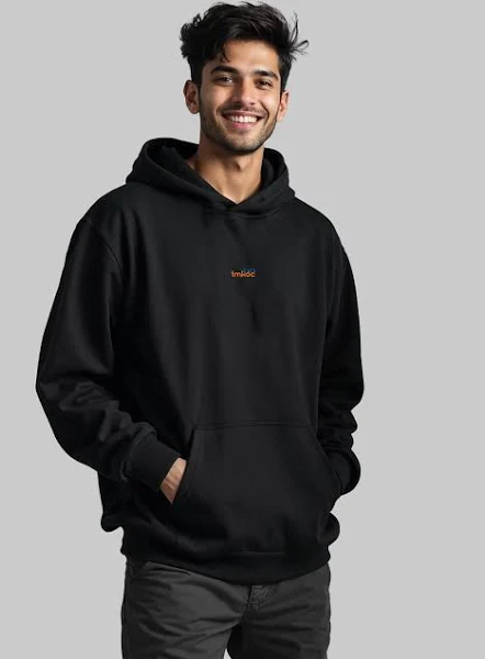 Mens Oversized black Hoodie